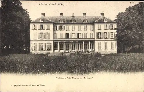 Ak Deurne Antwerpen Flandern, Chateau de Zwarten Arend