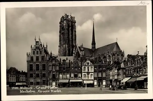 Ak Mechelen Mecheln Malines Flandern Antwerpen, Grand Place