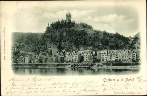 Ak Cochem an der Mosel, Ortsansicht