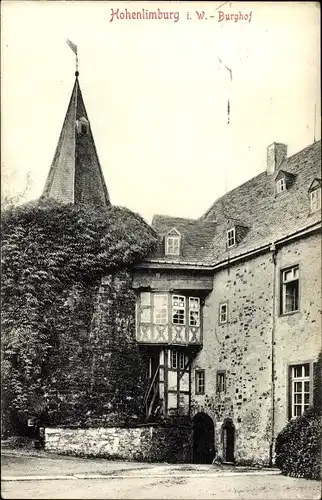 Ak Hohenlimburg Hagen in Westfalen, Burghof