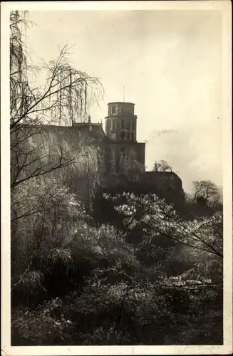 Ak Heidelberg am Neckar, Schloss im Rauhreif