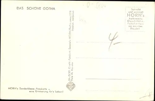 Ak Gotha in Thüringen, Arnoldiplatz mit Landestheater