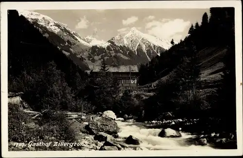 Ak Mairhofen Mayrhofen im Zillertal Tirol, Gasthof Zillergrund