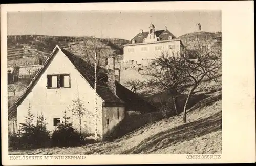 Ak Oberlössnitz Oberlößnitz Radebeul Sachsen, Hoflössnitz mit Winzerhaus