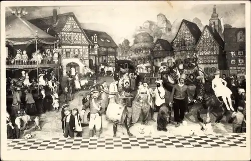 Ak Sonneberg in Thüringen, Spielzeugmuseum, Thüringer Kirmes, Weltausstellung Brüssel 1910