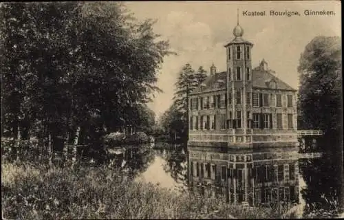 Ak Breda Nordbrabant Niederlande, Wasserschloss Bouvigne, Kasteel