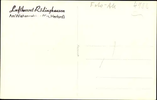 Foto Ak Rödinghausen Westfalen, Ortsansicht