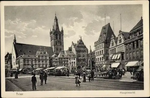 Ak Trier an der Mosel, Hauptmarkt