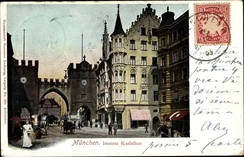 Ak München, Inneres Karlsthor