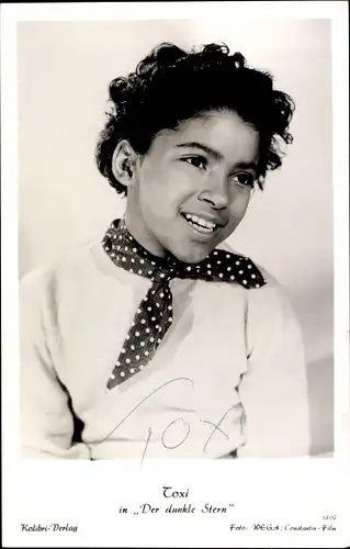 Ak Schauspielerin Toxi in Der dunkle Stern, Portrait, Autogramm