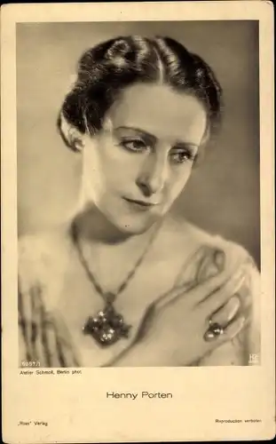 Ak Schauspielerin Henny Porten, Porten, Ross 6097/1
