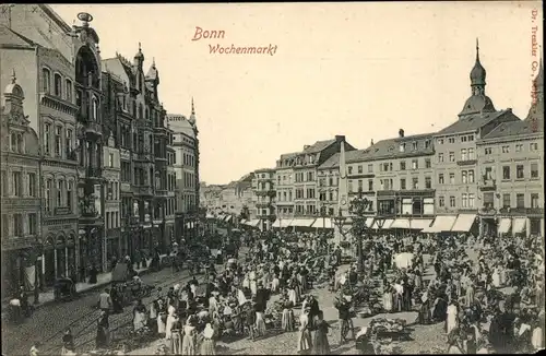 Ak Bonn am Rhein, Wochenmarkt