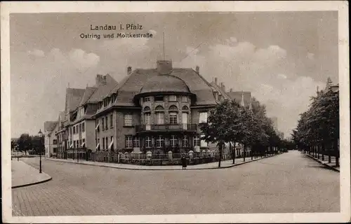 Ak Landau in der Pfalz, Ostring und Moltkestraße