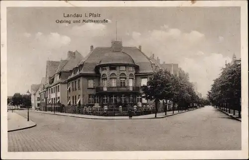 Ak Landau in der Pfalz, Ostring und Moltkestraße