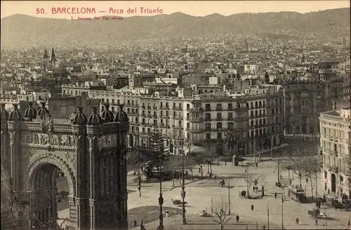 Ak Barcelona Katalonien Spanien, Arco del Triunfo