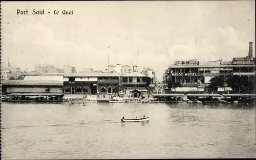 Ak Port Said Ägypten, Le Quai