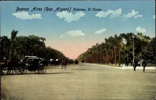 Ak Buenos Aires Argentinien, Palermo, El Corso