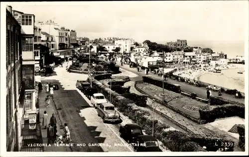 Ak Broadstairs Kent England, Victoria Terrace and Gardens