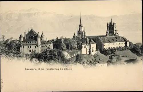 Ak Lausanne Kanton Waadt et les montagnes de Savoie, Château