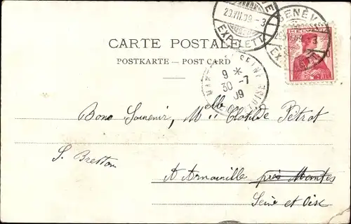 Ak Genève Genf Schweiz, Bords du Rhone, La Jonction