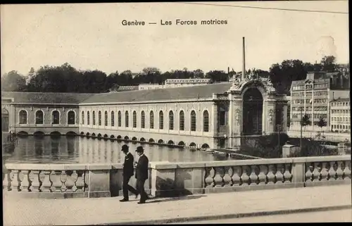 Ak Genève Genf Schweiz, Les Forces motrices