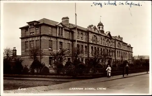 Ak Crewe Cheshire England, Grammar School