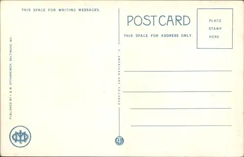 Ak Baltimore Maryland USA, Cathedral and YMCA Building