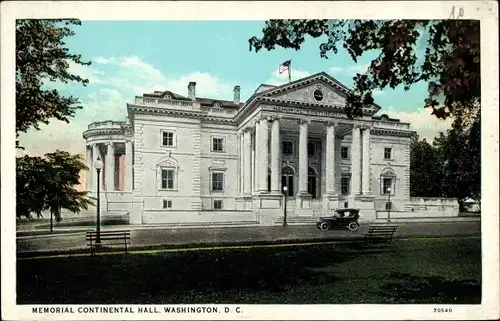 Ak Washington DC USA, Memorial Continental Hall