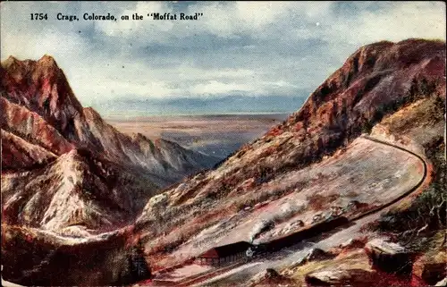 Ak Colorado USA, Crags, On the Moffat Road
