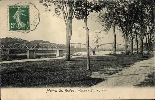 Ak Wilkes Barre Pennsylvania USA, Market St. Bridge