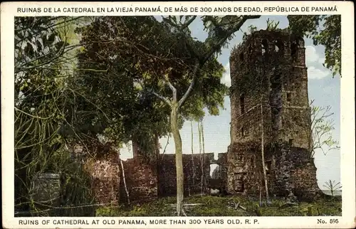 Ak Panama, Ruinas de la Catedral en la Vieja Panama