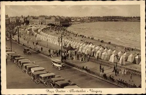 Ak Montevideo Uruguay, Playa Pocitos