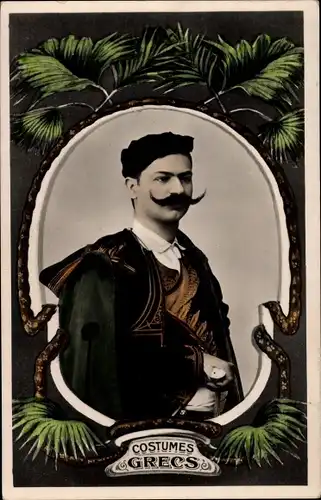 Ak Costumes Grecs, Mann in griechischer Volkstracht