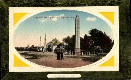 Passepartout Ak Konstantinopel Istanbul Türkei, Mosquée Ste. Sophie et l'Hippodrome