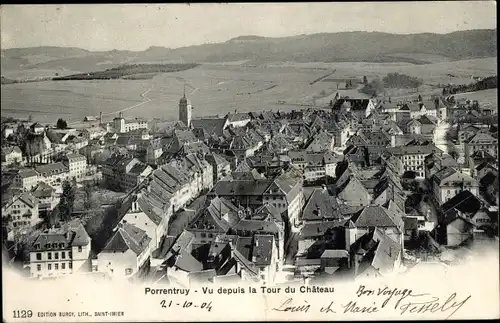 Ak Pruntrut Porrentruy Kanton Jura, Vu depuis la Tour du Chateau