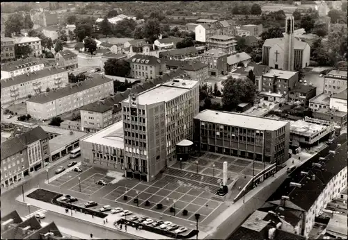 Ak Düren in Nordrhein Westfalen, Luftbild vom Rathaus
