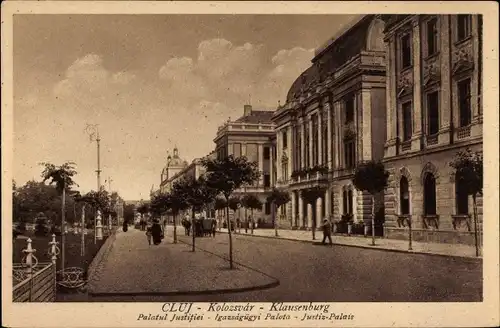 Ak Kolozsvar Cluj Rumänien, Blick auf d. Justizpalast