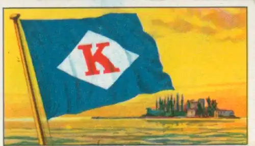 Sammelbild Reedereiflaggen der Welthandelsflotte Nr. 69, W. Kunstmann Stettin