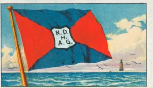 Sammelbild Reedereiflaggen der Welthandelsflotte Nr. 81, Norddeutsche Hochseefischerei AG