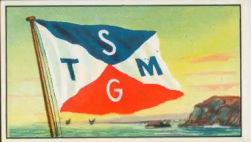 Sammelbild Reedereiflaggen der Welthandelsflotte Nr. 303, Societe Generale des Transports Marseille