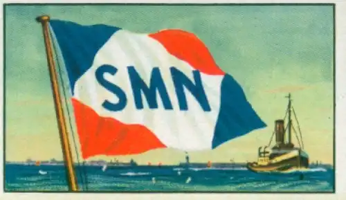 Sammelbild Reedereiflaggen der Welthandelsflotte Nr. 304, Societe Maritime Nationale