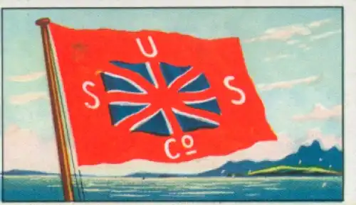 Sammelbild Reedereiflaggen der Welthandelsflotte Nr. 381, Union Steamship Company Wellington