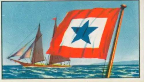 Sammelbild Reedereiflaggen der Welthandelsflotte Nr. 139, Oeter Brown jr. & Co. Kopenhagen