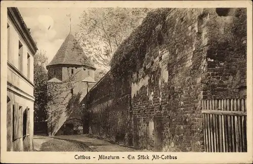 Ak Cottbus in der Niederlausitz, Münzturm