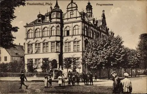 Ak Frankenthal in der Pfalz, Progymnasium