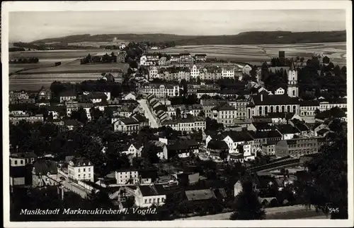 Ak Markneukirchen im Vogtland, Totalansicht der Ortschaft