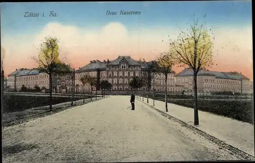 Ak Zittau in Sachsen, Neue Kasernen