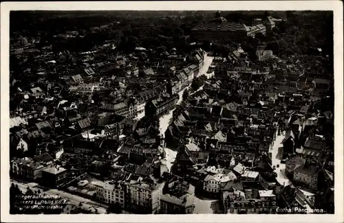 Ak Gotha in Thüringen, Blick auf den Ort, Fliegeraufnahme