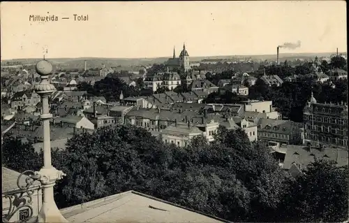 Ak Mittweida in Sachsen, Totalansicht