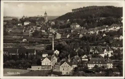 Ak Nossen in Sachsen, Panorama, Kirchturm